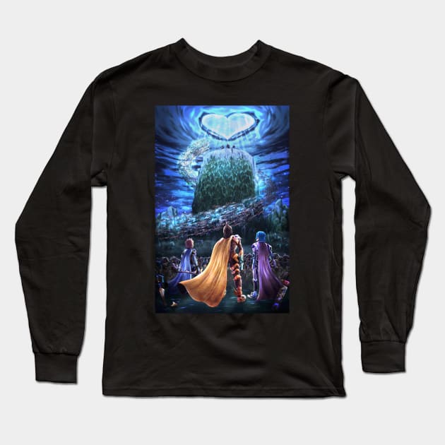 The Final Battle (Kingdom Hearts BBS Days Poster) Long Sleeve T-Shirt by Arcanekeyblade5